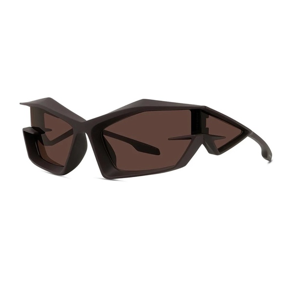 Givenchy Eyewear Giv Cut Shield Sunglasses GV40049U 49E Brown Unisex - Picture 1 of 10